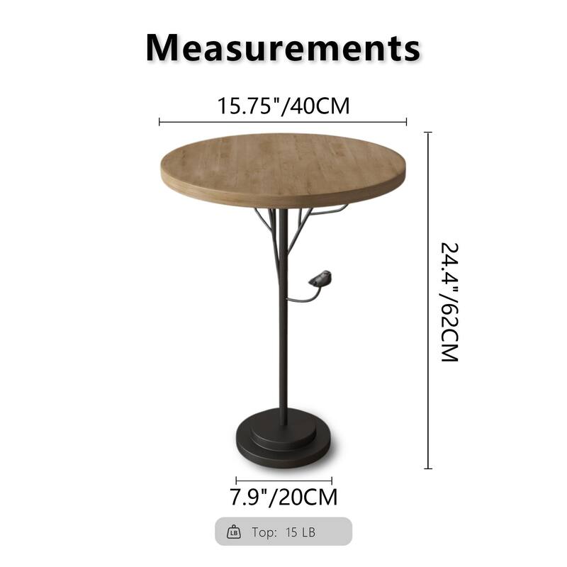 Modern Style Coffee Table Small Space Beverage Table with Metal Legs, for Living Room Bedroom, Office