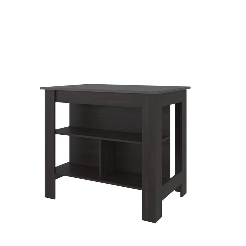 FM Furniture Brooklyn Kitchen Island with Open Storage