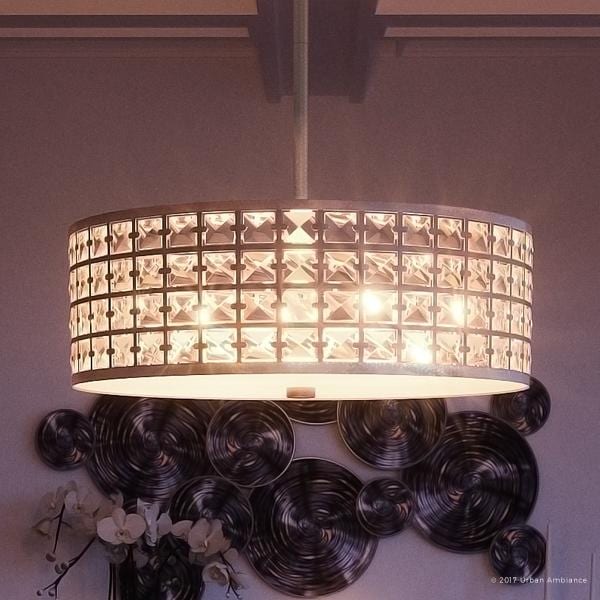 Shop Luxury Crystal Chandelier, 8"H x 21.75"W, with ...
