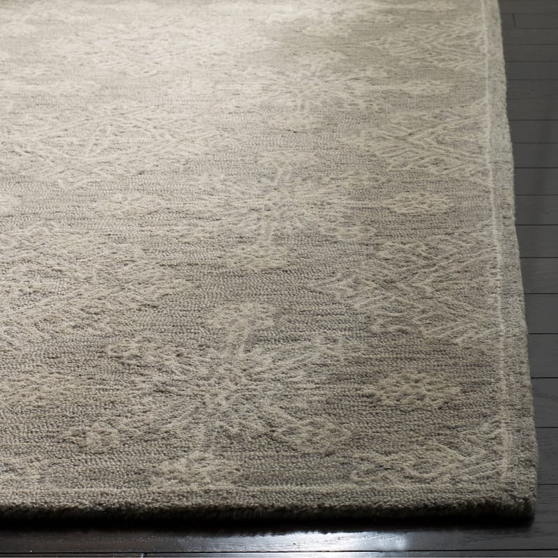 SAFAVIEH Handmade Blossom Rylee Modern Floral Wool Rug