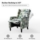 preview thumbnail 2 of 63, HULALA HOME Damaris Mid-Century Modern Manual Pushback Recliner with Wingback Design Set of 2