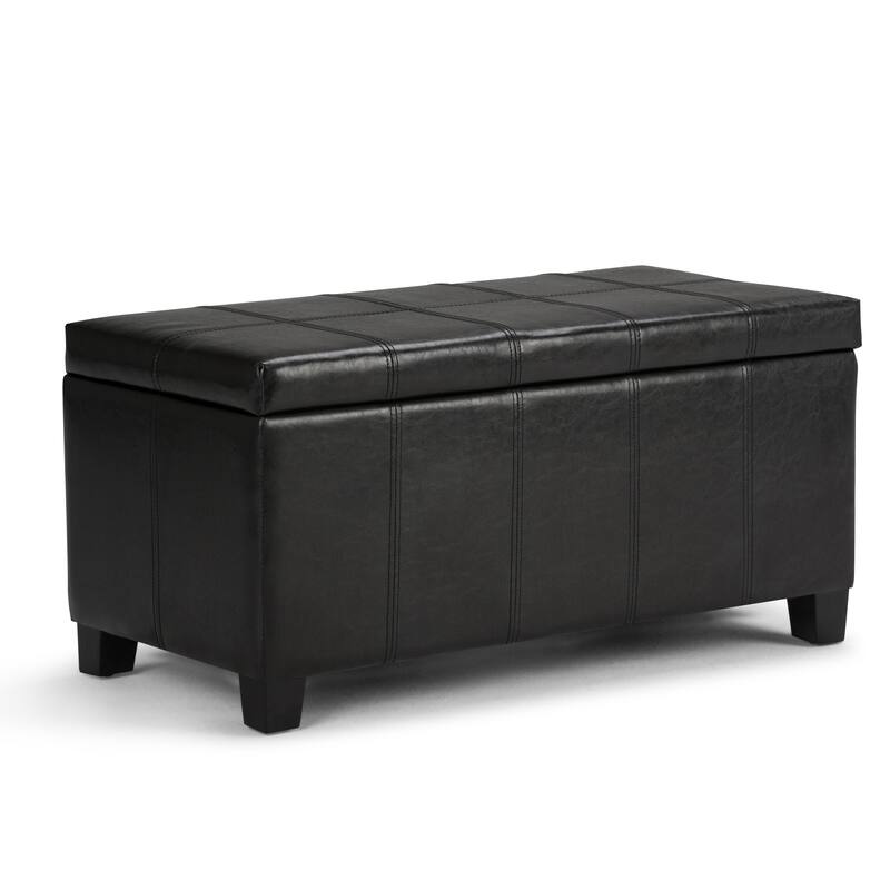 WYNDENHALL Lancaster 36 inch Wide Contemporary Rectangle Storage Ottoman