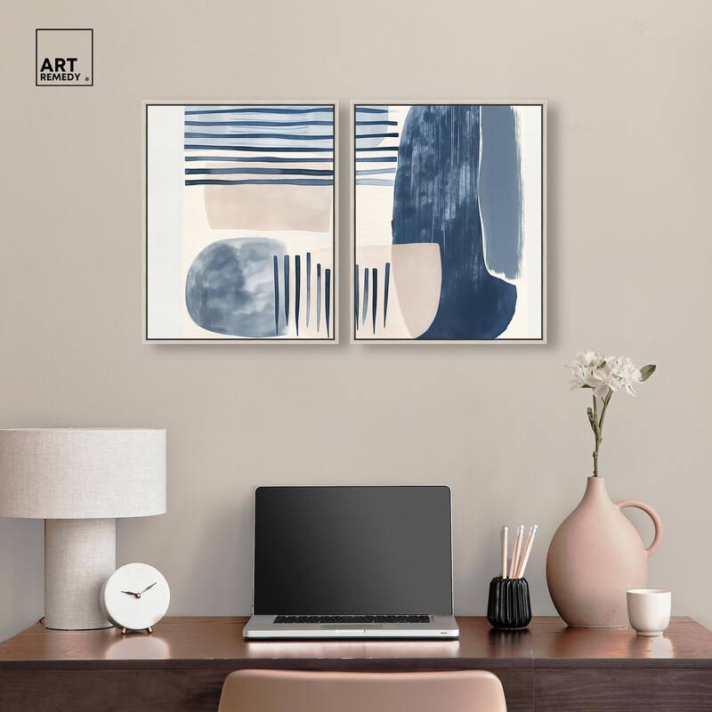 Fluid Inertia II Canvas Set of 2 by Art Remedy
