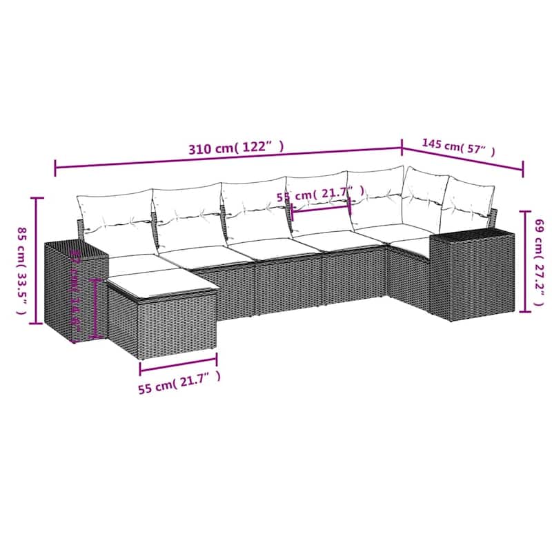vidaXL Garden Sofa Set