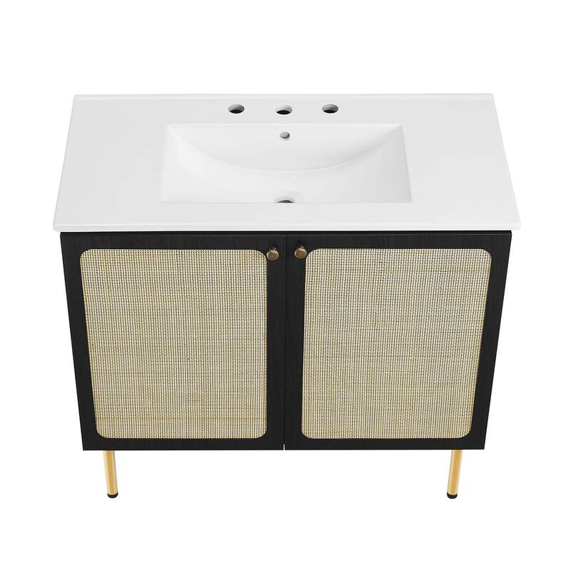 Chaucer 18"/24"/30"/36"/48"Single Basin/48" White Basin Bathroom Vanity