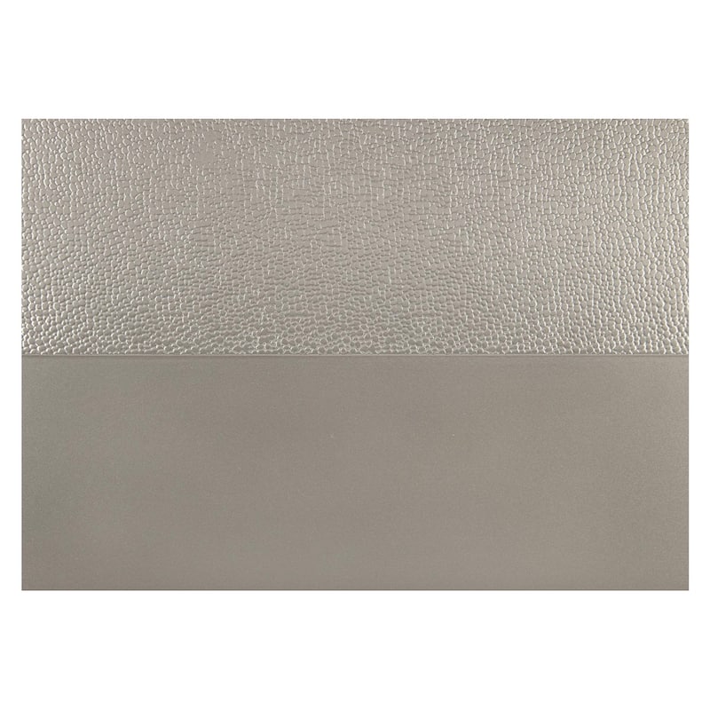 Geovanni Silver Faux Leather Dining Room Set