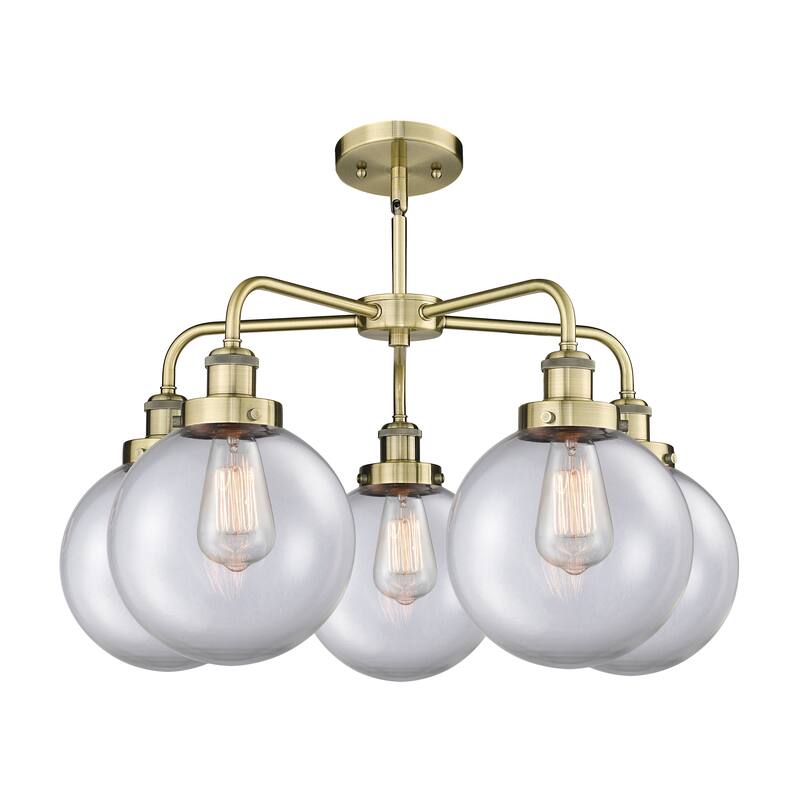 Innovations Lighting Beacon - 5 Light 26" Stem Hung Chandelier