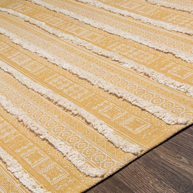 Artistic Weavers Bolat Handmade Bohemian Stripe Cotton Area Rug