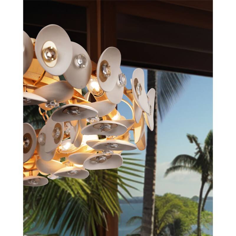 Metropolitan N1865 Niu 10 Light 35" Wide Crystal Pendant