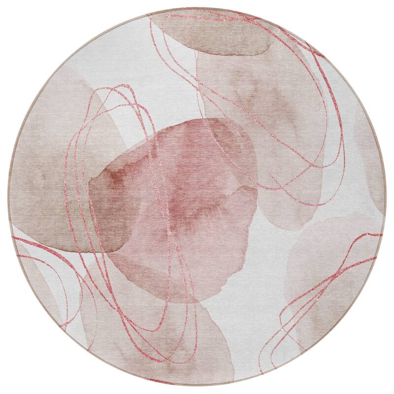 Alvaz Modern Art-Inspired Weather Resistant Trendy Modern Outdoor Rug
