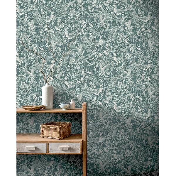 Ashdown Meadow Sage Green Wallpaper - 20.8 in. W x 33 ft. L - Overstock