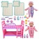 preview thumbnail 1 of 3, New Adventures Little Darlings: 12" Twin Dolls Bedtime Fun Set - 29pc