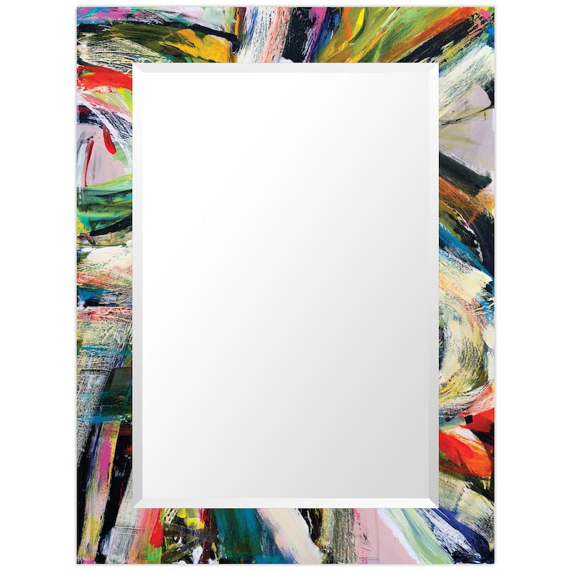 Abstract Rectangular Beveled Wall Mirror, Leaner,Large Mirror, Bathroom Mirror,Cheval Mirror,Ready to Hang