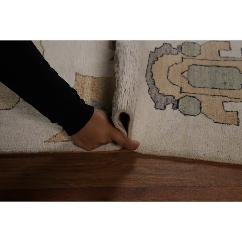 Vegetable Dye Gabbeh Oriental Area Rug Handmade Wool Carpet - 5'1" x 8'2"