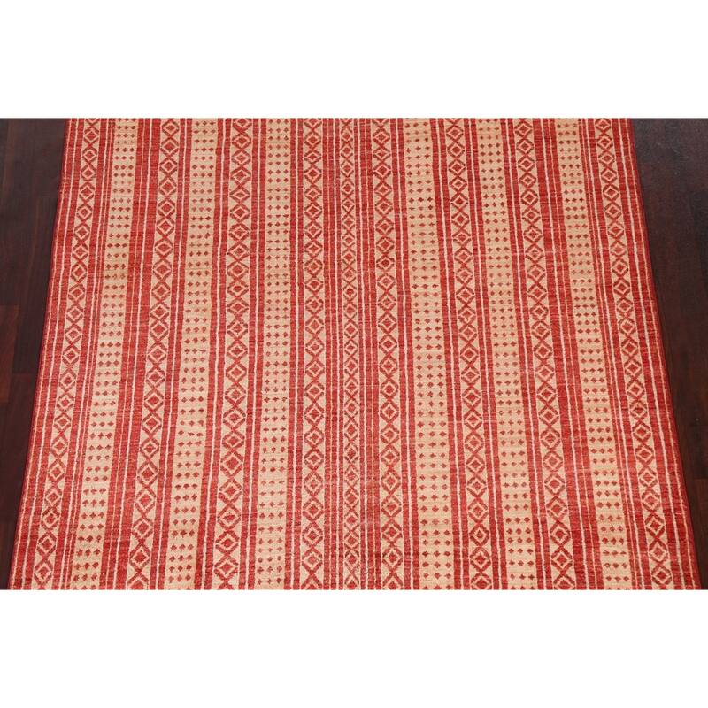 Tribal Gabbeh Kashkoli Oriental Wool Area Rug Handmade Office Carpet - 5'7" x 7'8"