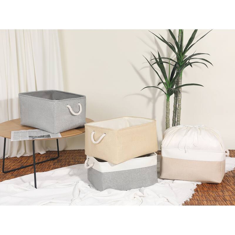 Storage Cube, Fabric Storage Bin with Handles for Closet, 1 Pack Storage Basket for Organizing Clothes Books