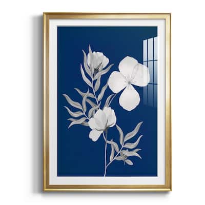 Indigo Sketch II Premium Framed Print - Ready to Hang