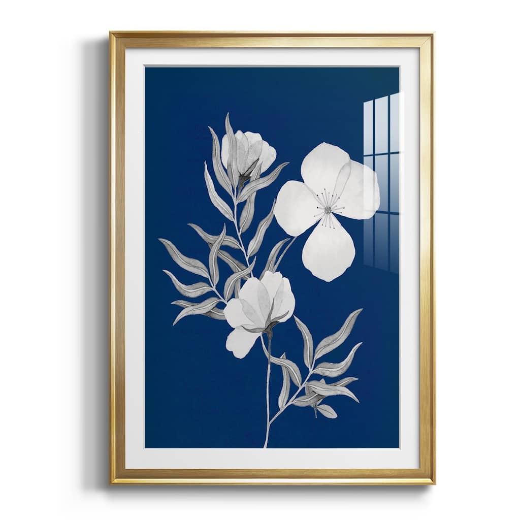 Indigo Sketch II Premium Framed Print - Ready to Hang