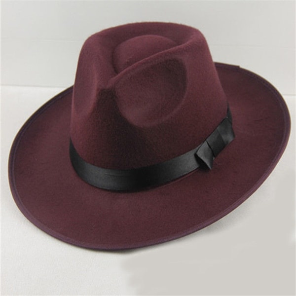 Sun Visor Men Women Hard Felt Wide Brim Fedora Panama Hat Autumn Vintage Cap. Opens flyout.