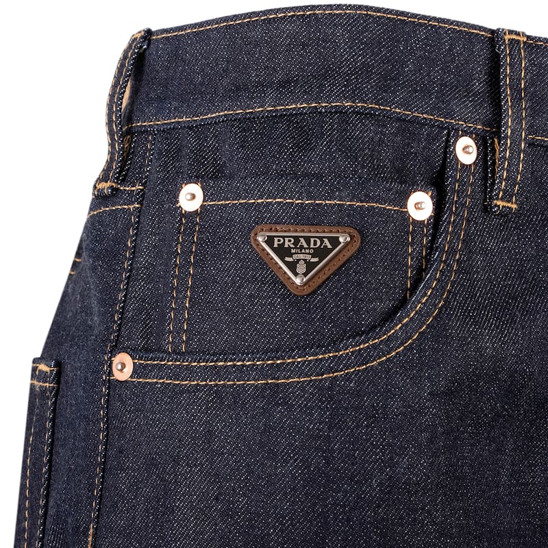 Prada Selvedge Denim Flare Skirt