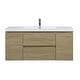 preview thumbnail 130 of 169, CASAINC Floating Bathroom Vanity with Resin Top Basin and Soft Closing Drawers