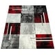 preview thumbnail 18 of 18, Modern Designer Area Rug Checkered with Contour Cut