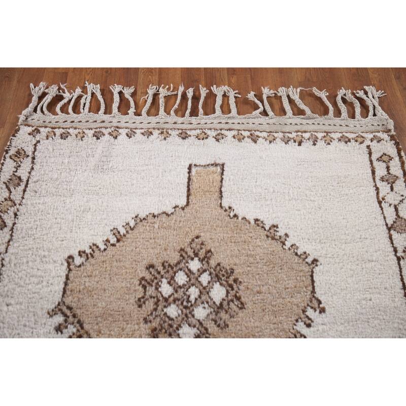 Natural Dye Oriental Anatolian Turkish Runner Rug Handmade Wool Carpet - 4'0"x 13'4"