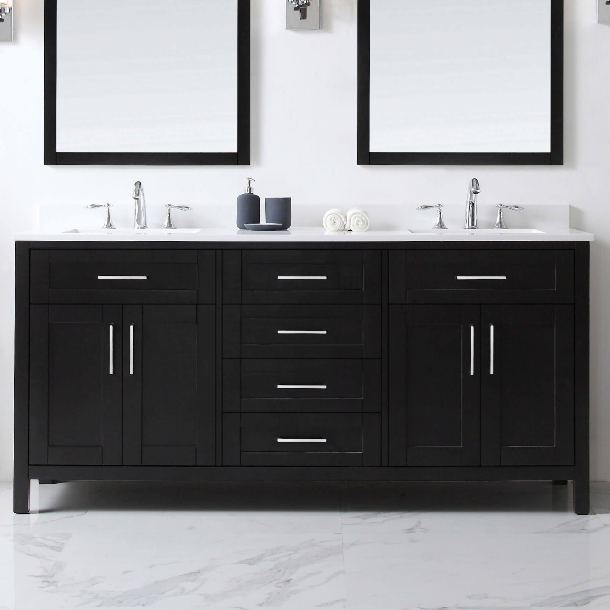 Option Espresso / White Cultured Marble