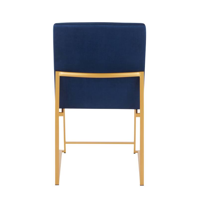 Silver Orchid Forrest Gold High Back Dining Chair - Set of 2
