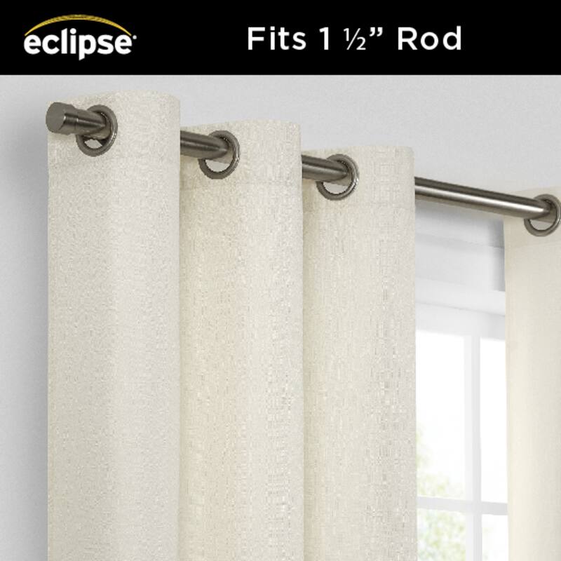 Eclipse Kendall Thermaback Grommet Extra Wide Sliding Patio Door Curtain Panel, 84 In Long x 100 In Wide