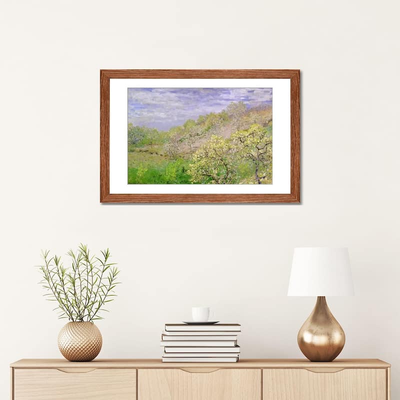 iCanvas "Trees in Blossom" by Claude Monet