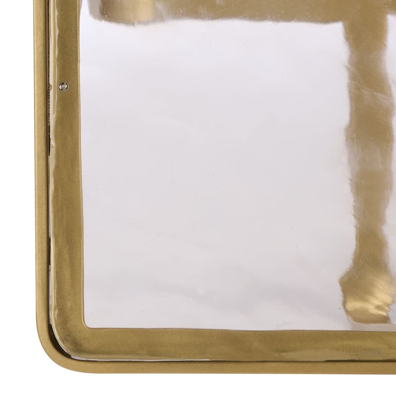 SAFAVIEH Couture Dominic Glass Top Accent Table - 16"W x 16"D x 20"H