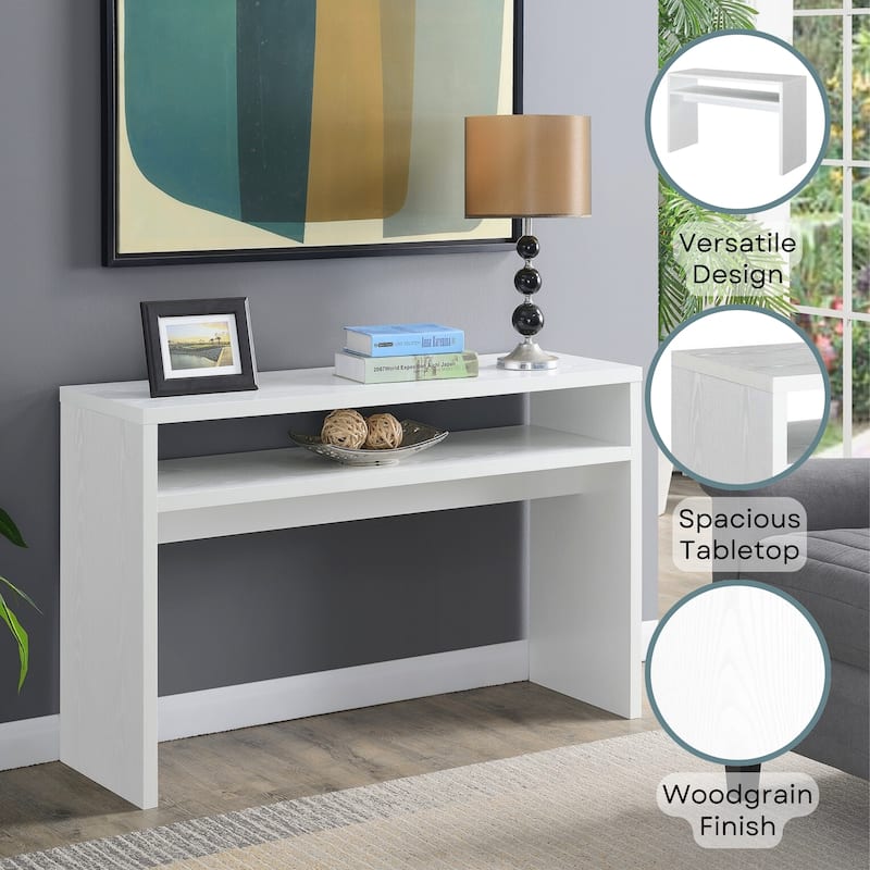 Convenience Concepts Northfield Deluxe Entryway Hall Console Table with Shelf