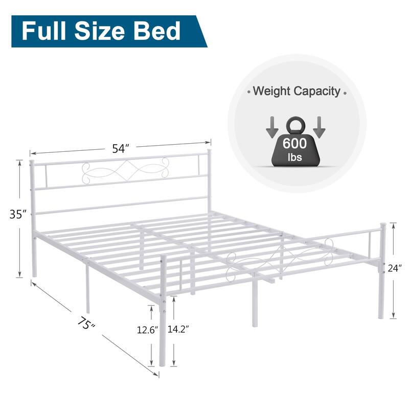 VECELO Modern Platform Bed Frame,Twin/Full/Queen Size Bedframe