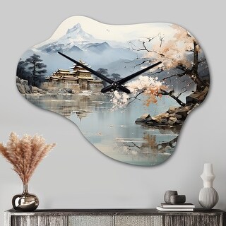 Designart - Asian Art Imperial Landscape II - Asian Art Wall Clock in ...