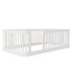 preview thumbnail 5 of 9, Twin Size Wood Floor Bed Frame with Fence