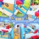 preview thumbnail 5 of 4, Multifunctional Inflatable Bounce House Extra Large 187 x 122 x 81'' Extra Thick Material Jumping Castle With Long Slide