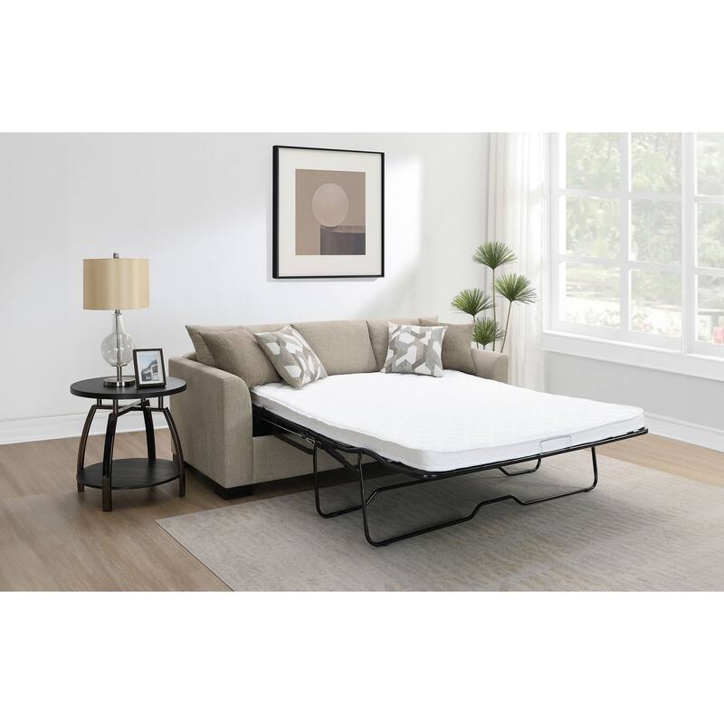 Storey Upholstered Sleeper Sectional Chaise Sofa