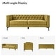preview thumbnail 48 of 58, HULALA HOME Calymne 84" Modern Square Arms Sofa with Button-Tufted Back