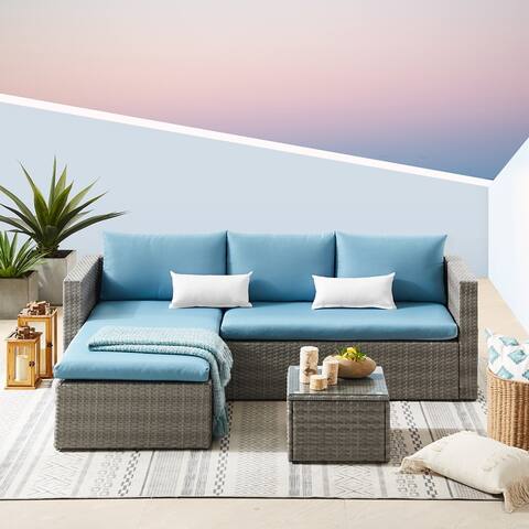 Blue, Wicker Patio Furniture | Find Great Outdoor Seating & Dining