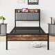preview thumbnail 7 of 23, Storage Headboard with Charging Station, Solid and Stable, Noise Free