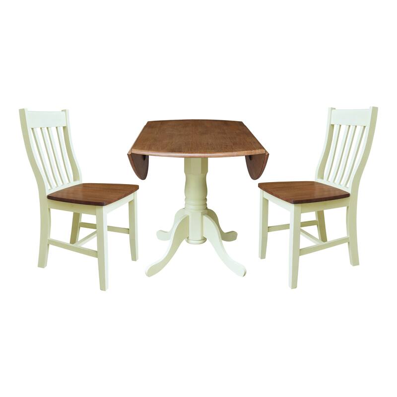 42" Dual Drop Leaf Dining Table with Chairs