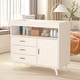 preview thumbnail 1 of 5, 3-Drawer Baby Changing Table with Removable Changing pad