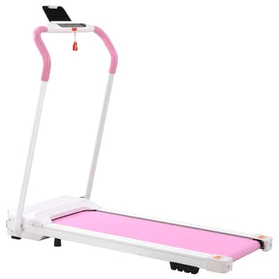 Treadmill Folding Treadmill for Home Gym Fitness,White Pink