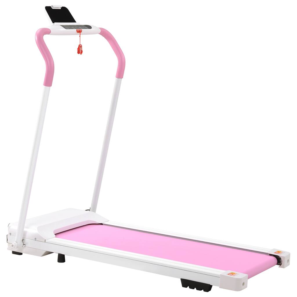 Treadmill Folding Treadmill for Home Gym Fitness,White Pink