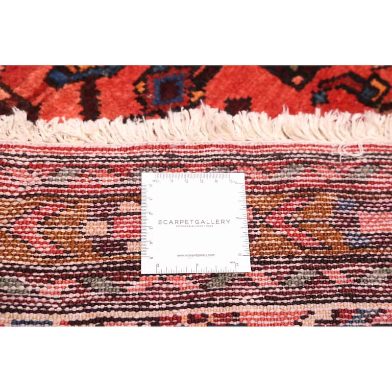 ECARPETGALLERY Hand-knotted Andelz Red Wool Rug - 3'7 x 11'0