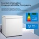 preview thumbnail 5 of 14, 1.8 Cu.Ft Chest Freezer with Removable Basket, Bottom Drain, 7-Level Thermostat, Freestanding Design for Home and Apartment