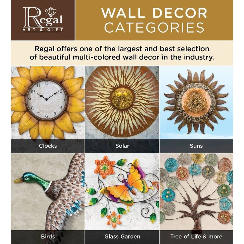 Champagne Sun Wall Decor 29"