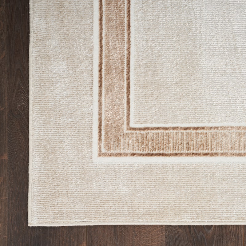 Nourison Glam Indoor Grey Geometric Area Rug