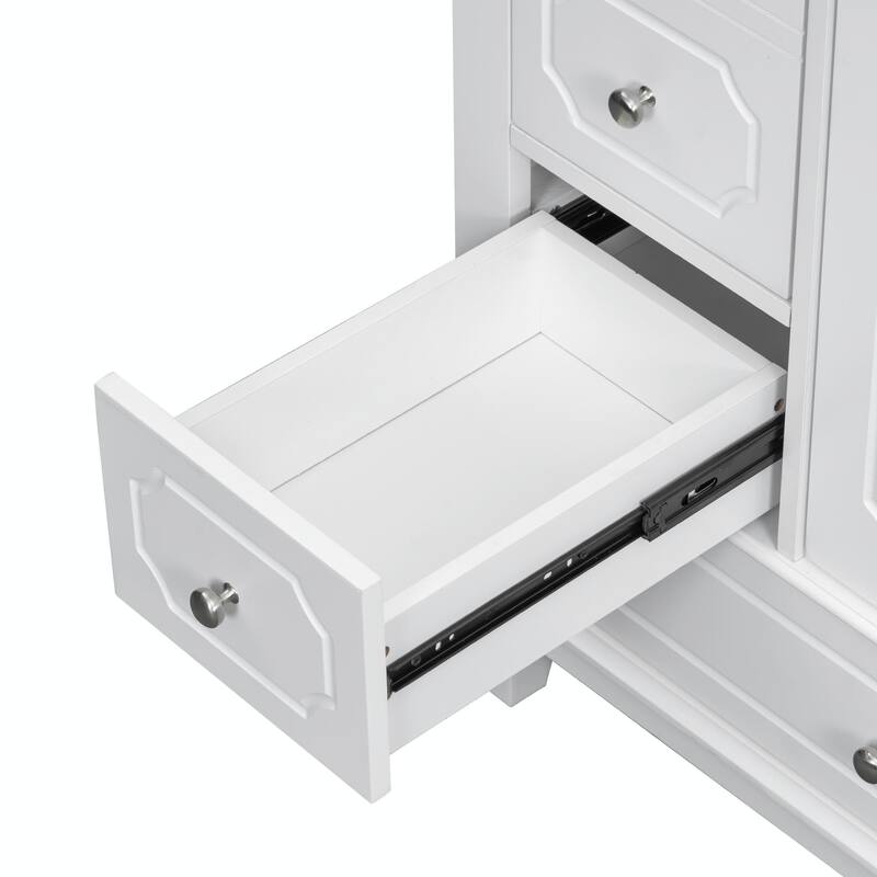 30" Freestanding Bathroom Vanity with Ceramic Sink
